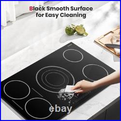36 In. Electric Cooktop 5 Burners Stove Top ETL &FCC Certificated Ceramic Cooktop