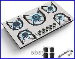 36 In Gas Stove 5 Burner Built-in Propane Gas Cooktop Gas Hob NG/LPG Convertible 36 In Gas Stove 5 Burner Built-in Propane Gas Cooktop Gas Hob NG/LPG Convertible