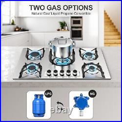 36 In Gas Stove 5 Burner Built-in Propane Gas Cooktop Gas Hob NG/LPG Convertible 36 In Gas Stove 5 Burner Built-in Propane Gas Cooktop Gas Hob NG/LPG Convertible