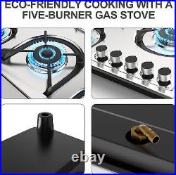 36 In Gas Stove 5 Burner Built-in Propane Gas Cooktop Gas Hob NG/LPG Convertible 36 In Gas Stove 5 Burner Built-in Propane Gas Cooktop Gas Hob NG/LPG Convertible