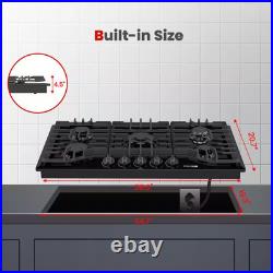 36 In. NG/LPG Convertible Gas Cooktop in Porcelain Enamel with 5-Burners 36 In. NG/LPG Convertible Gas Cooktop in Porcelain Enamel with 5-Burners