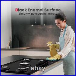 36 In. NG/LPG Convertible Gas Cooktop in Porcelain Enamel with 5-Burners 36 In. NG/LPG Convertible Gas Cooktop in Porcelain Enamel with 5-Burners