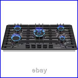 36 In. NG/LPG Convertible Gas Cooktop in Porcelain Enamel with 5-Burners 36 In. NG/LPG Convertible Gas Cooktop in Porcelain Enamel with 5-Burners