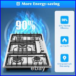36 Inch Gas Cooktop 5 Burners Gas Stove Top Built-in Stainless Steel Gas Hob