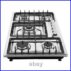 36 Inch Gas Cooktop 5 Burners Gas Stove Top Built-in Stainless Steel Gas Hob