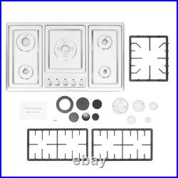 36 Inch Gas Cooktop 5 Burners Gas Stove Top Built-in Stainless Steel Gas Hob 36 Inch Gas Cooktop 5 Burners Gas Stove Top Built-in Stainless Steel Gas Hob