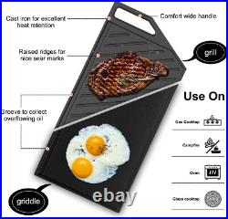 36 Inch Gas Cooktop 5 Burners with Reversible Griddle/Grill 41300 BTU NG/LPG CSA