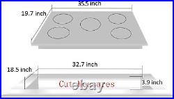 36 Inch Gas Cooktop Tempered Glass 5 Burners Stove Top Dual Fuel Gas Hob NG/LPG