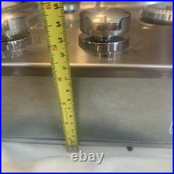 36 Inch KitchenAid 5 Burner Gas Cooktop Drop In Stainless Steel KFGS366VSS01 36 Inch KitchenAid 5 Burner Gas Cooktop Drop In Stainless Steel KFGS366VSS01