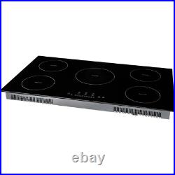 36 Induction Cooktop 5 Burners Built-in Electric Induction Cooker Touch 9200W