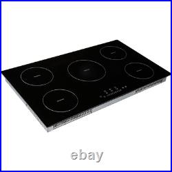 36 Induction Cooktop Stove 5 Burner Electric Hob Cook Top Stove Ceramic Cooktop