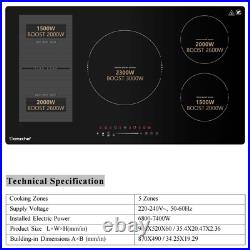 36 Induction Cooktop Stove Top 5 Boost Burner Built-in Electric Touch Control 36 Induction Cooktop Stove Top 5 Boost Burner Built-in Electric Touch Control