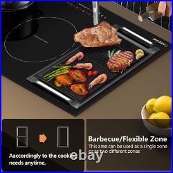 36 Induction Cooktop Stove Top 5 Boost Burner Built-in Electric Touch Control 36 Induction Cooktop Stove Top 5 Boost Burner Built-in Electric Touch Control