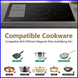 36 Induction Cooktop Stove Top 5 Boost Burner Built-in Electric Touch Control 36 Induction Cooktop Stove Top 5 Boost Burner Built-in Electric Touch Control