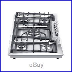 36 Stainless Steel 5 Italy Sabaf Burners Stove Top Gas Cooktop