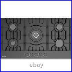 36 in. Gas Stove Cooktop 5 Italy Sabaf Sealed Burners NG/LPG Convertible