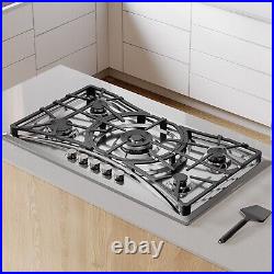 36 in. Gas Stove Cooktop with 5 Italy Sabaf Sealed Burners