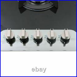 36 inch Gas Cooktop Built-in 5 Burners Stainless Steel Gas Stove NG/LPG Gas Hob