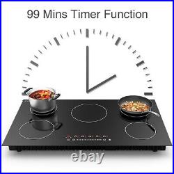 36 inch Induction Cooktop with 5 Burners 240V Electric Stove Top Touch Control