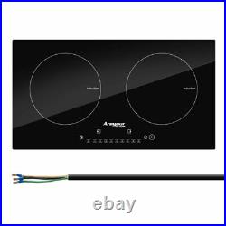 3600W Portable Induction Cooktop Countertop Dual Cooker Burner Stove Hot Plate A
