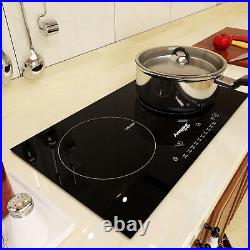 3600W Portable Induction Cooktop Countertop Dual Cooker Burnertove Hot Plate E15