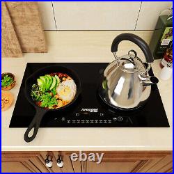3600W Portable Induction Cooktop Countertop Dual Cooker Burnertove Hot Plate E15