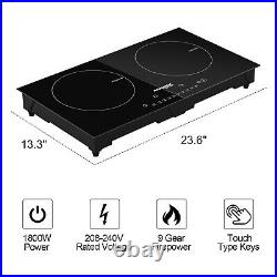 3600W Portable Induction Cooktop Countertop Dual Cooker Burnertove Hot Plate T