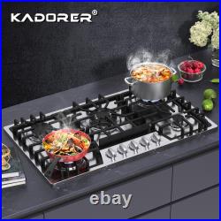 36Inch Gas Cooktop Propane Gas Stove Top 5 burners NG/LPG (Optional Griddle)