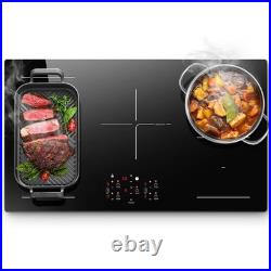 36inch Electric Induction Cooktop 5 Burners, 10800W, Booster, Timer, Child Lock