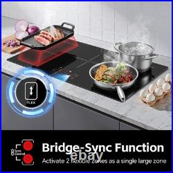 36inch Electric Induction Cooktop 5 Burners, 10800W, Booster, Timer, Child Lock