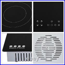 4 Burner Electric Cooktop Stove Touch Control Built In Electric Ceramic Hob US