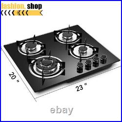 4 Burners Built-in Stove Propane GAS LPG/NG Gas Stove Gas Cook top Countertop US