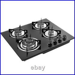4 Burners Built-in Stove Propane GAS LPG/NG Gas Stove Gas Cook top Countertop US