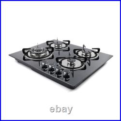 4 Burners Built-in Stove Propane GAS LPG/NG Gas Stove Gas Cook top Countertop US