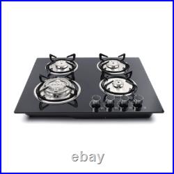 4 Burners Built-in Stove Propane GAS LPG/NG Gas Stove Gas Cook top Countertop US