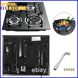 4 Burners Built-in Stove Propane GAS LPG/NG Gas Stove Gas Cook top Countertop US