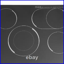 4 Burners Electric Cooktop LED Screen Timing Electric Stovetop 5 Firepower Gears