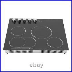 4 Burners Electric Cooktop LED Screen Timing Electric Stovetop 5 Firepower Gears