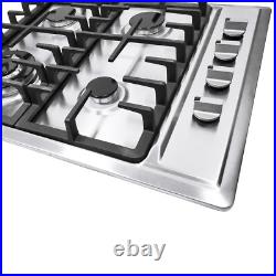 4 Burners Stove Top Built-In Gas Propane NG 23 Cooktop Cooking Stainless Steel 4 Burners Stove Top Built-In Gas Propane NG 23 Cooktop Cooking Stainless Steel