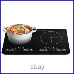 4000W Portable Induction Cooktop Countertop Dual Cooker Burner Stove Hot Plate