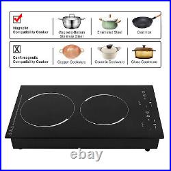 4000W Portable Induction Cooktop Countertop Dual Cooker Burner Stove Hot Plate 4000W Portable Induction Cooktop Countertop Dual Cooker Burner Stove Hot Plate