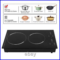 4000W Portable Induction Cooktop Countertop Dual Cooker Burner Stove Hot Plate 4000W Portable Induction Cooktop Countertop Dual Cooker Burner Stove Hot Plate