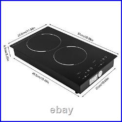 4000W Portable Induction Cooktop Countertop Dual Cooker Burner Stove Hot Plate 4000W Portable Induction Cooktop Countertop Dual Cooker Burner Stove Hot Plate