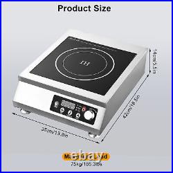 4200W Commercial Electric Induction Cooktop Touch Screen Electric Hot Plate