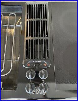45 Jenn Air Electric Downdraft Cooktop Radiant Glass with Grill 3-Bay JED8345ADB
