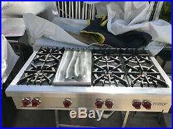 48 Wolf Stainless Gas Range Top, 6 + griddle, in Los Angeles