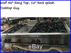 48 Wolf Stainless Gas Range Top, 6 + griddle, in Los Angeles