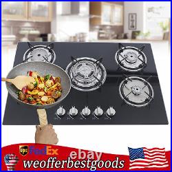 5 Burner 30 inch Built-In Stove Top LPG/NG Gas Cooktop with Flameout protection