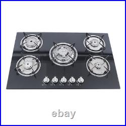 5 Burner 30 inch Built-In Stove Top LPG/NG Gas Cooktop with Flameout protection