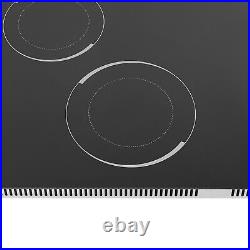 5 Burners Electric Cooktop Countertop Cooking Stovetop Knob Control 600-1200W
